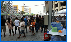 ร่วมบริจาคเครื่องกรองน้ำ เพื่อช่วยเหลือผู้ประสบภัยน้ำท่วม ปี 2554